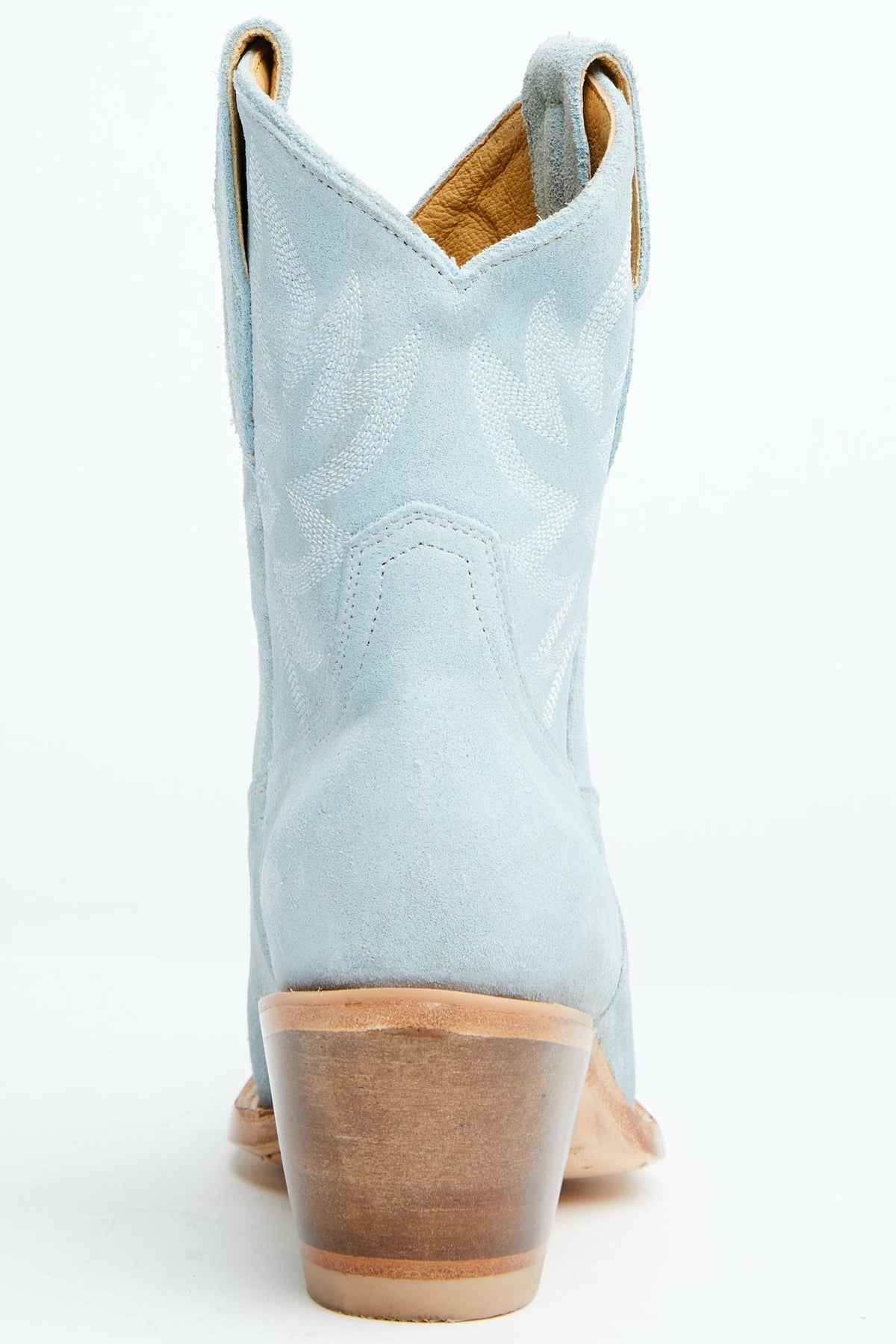 Women Wheels Blue Suede Western Booties - Round Toe | Idyllwind