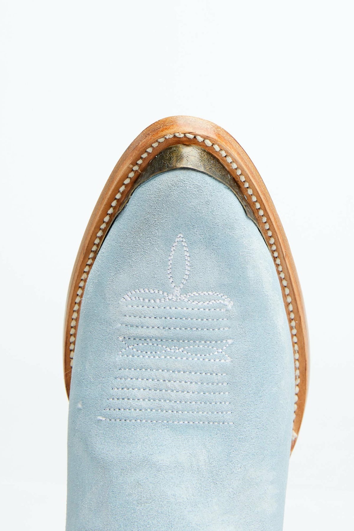 Women Wheels Blue Suede Western Booties - Round Toe | Idyllwind