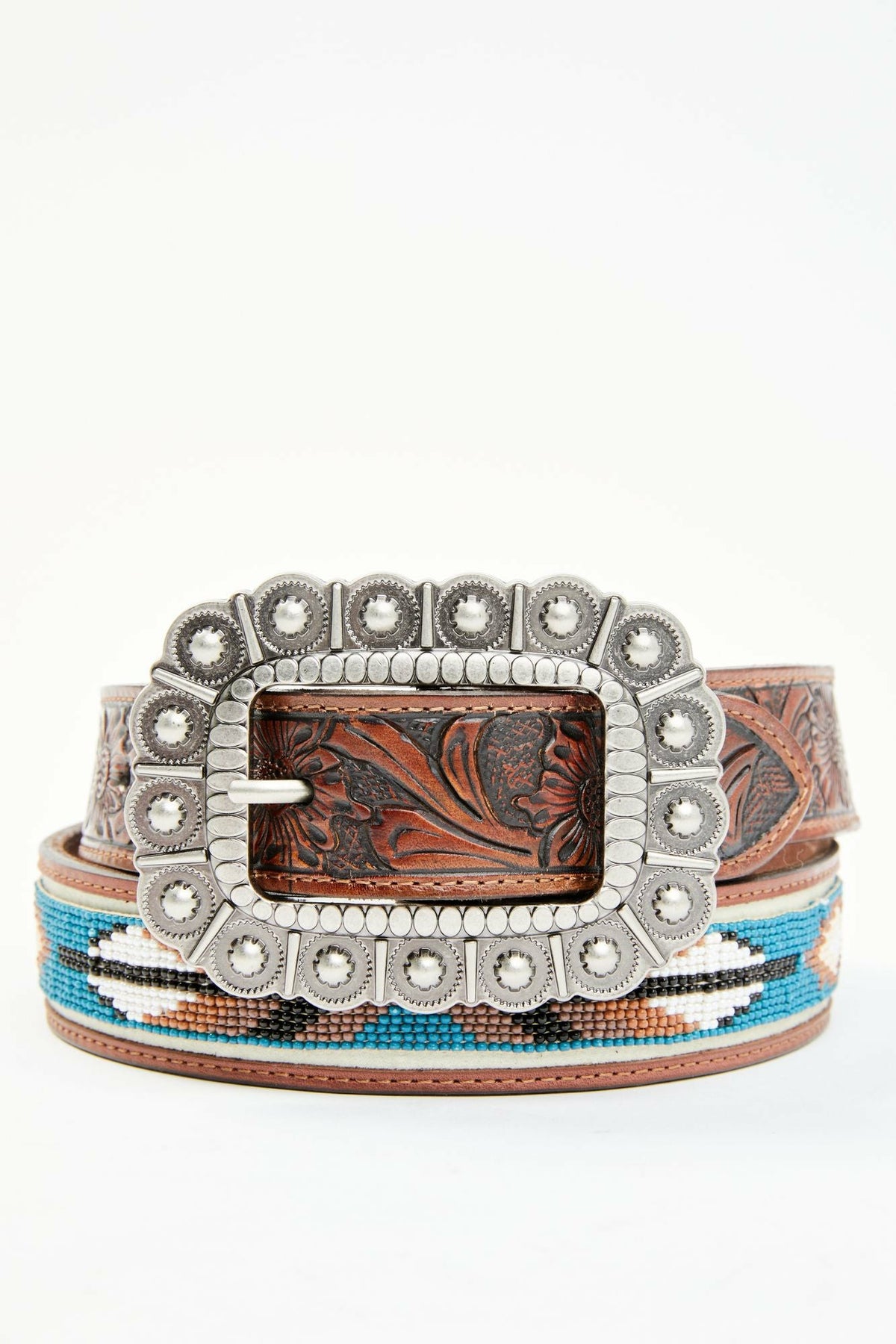 Women Genuine Leather Windriver Seed Bead Belt | Idyllwind