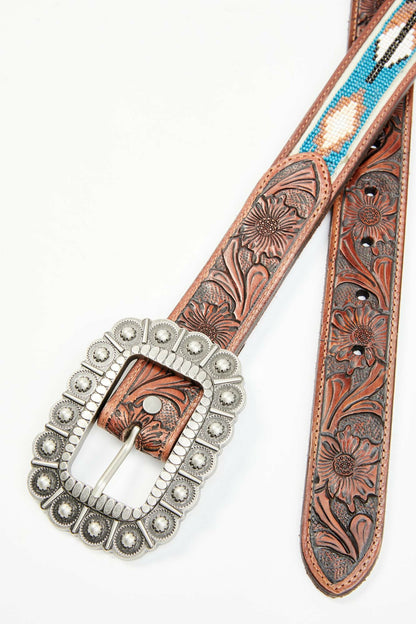 Women Genuine Leather Windriver Seed Bead Belt | Idyllwind