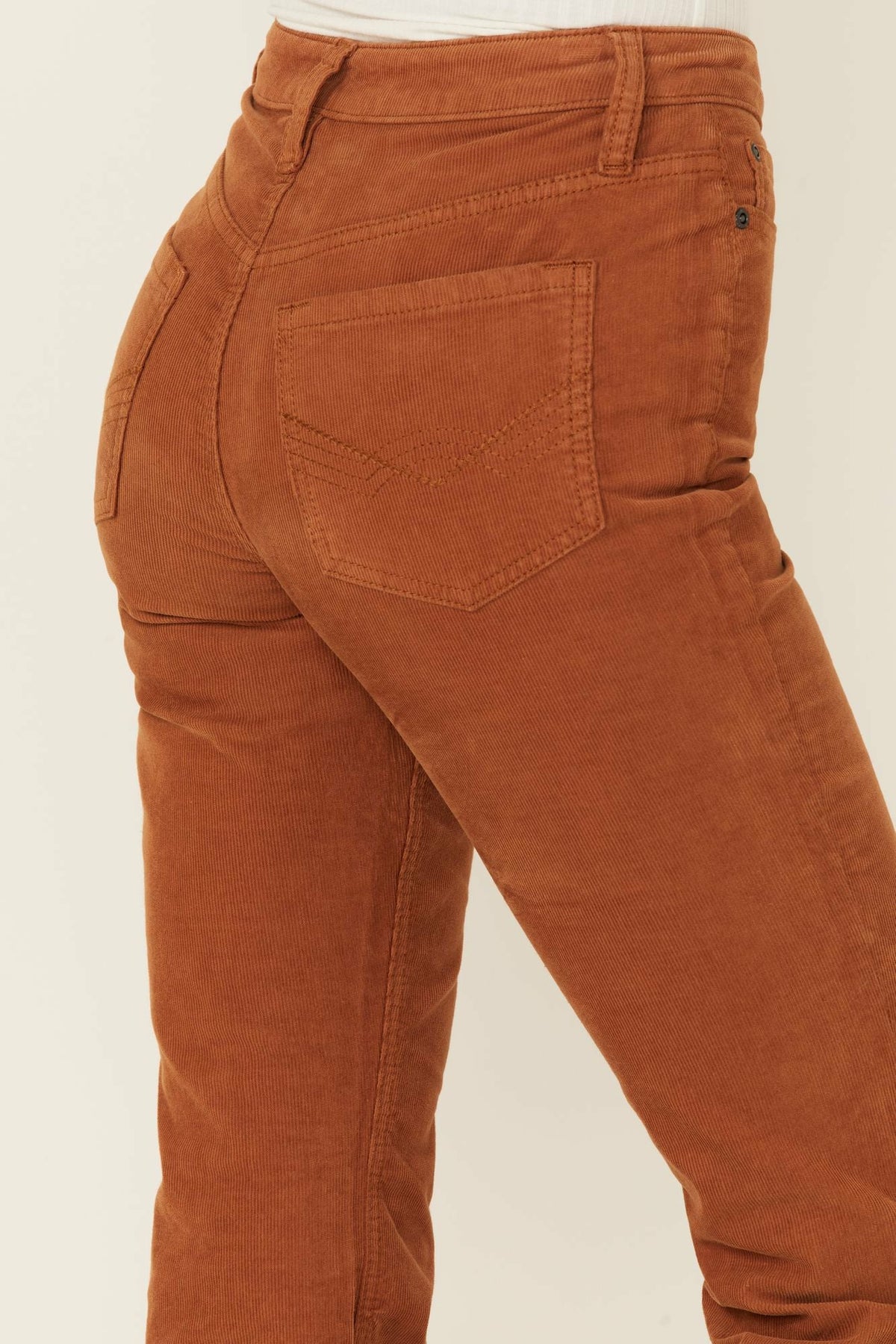 Women Pecan High Rise Flare Stretch Corduroy Jeans | Idyllwind