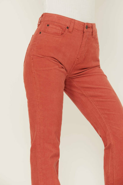 Women High Risin' Hot Sauce Stretch Signature Back Pockets Flare Corduroy Jeans | Idyllwind