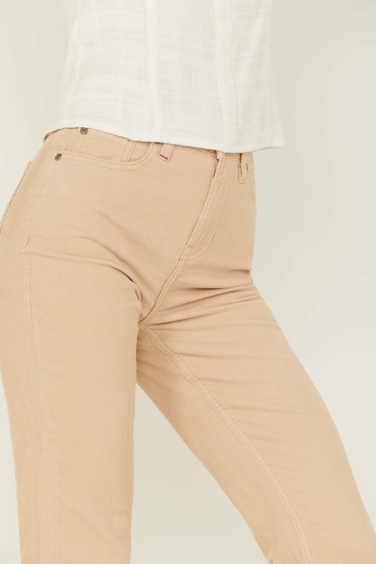 Women High Risin' Irish Cream Signature Back Pockets Corduroy Flare Jeans | Idyllwind