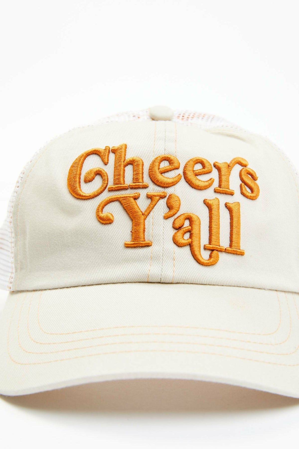 Women Cheers Ya'll Embroidered Mesh-Back Baseball Hat | Idyllwind