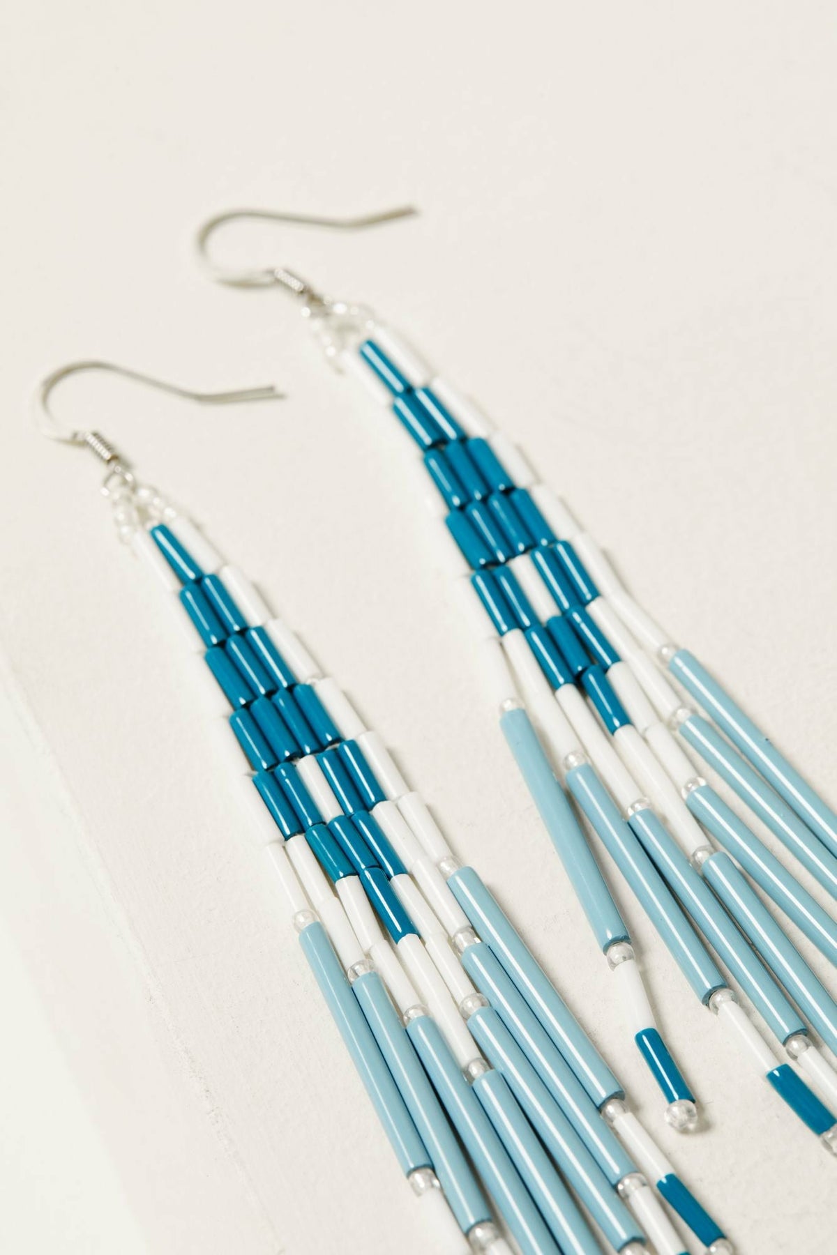 Women Starlight Blue Seed Beed Earrings | Idyllwind