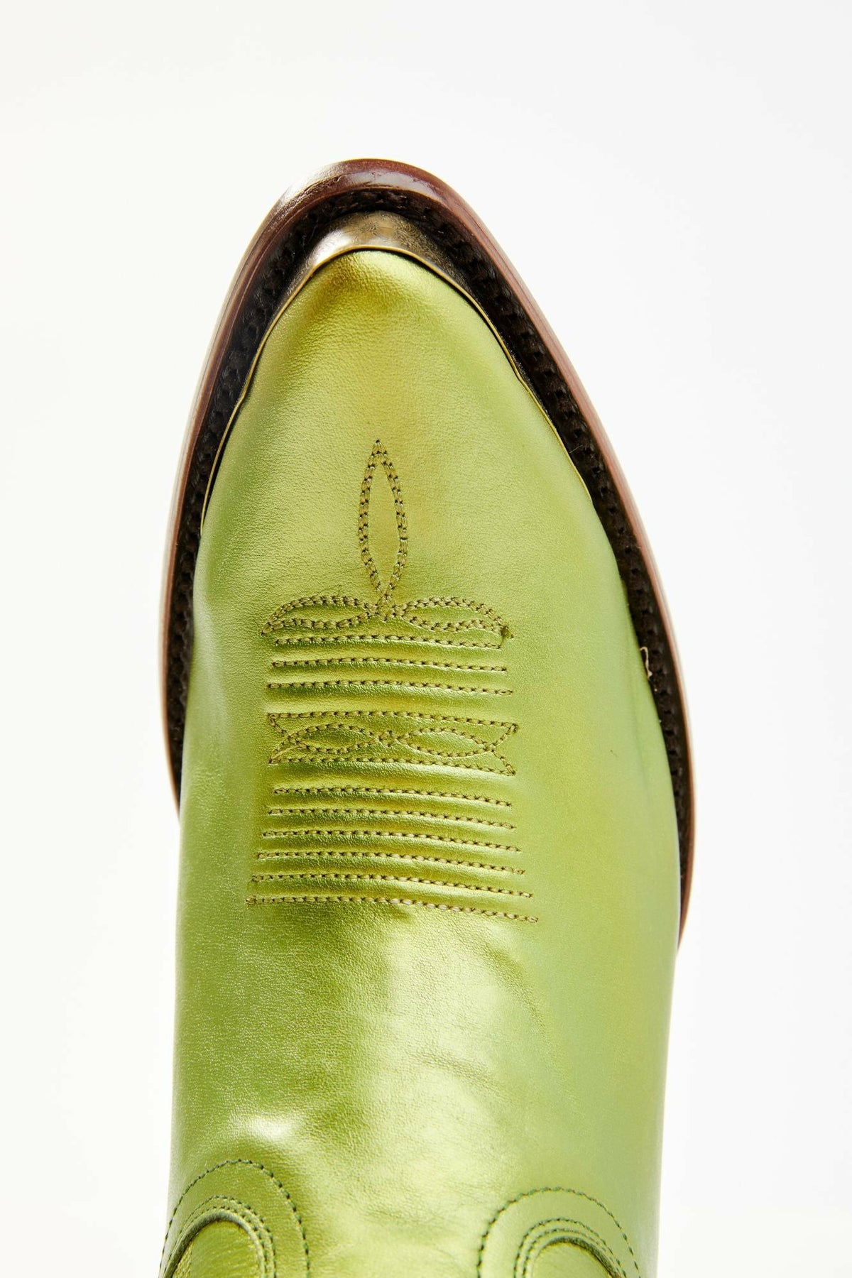 Women Envy Metallic Green Fashion Leather Western Booties - Round Toe | Idyllwind