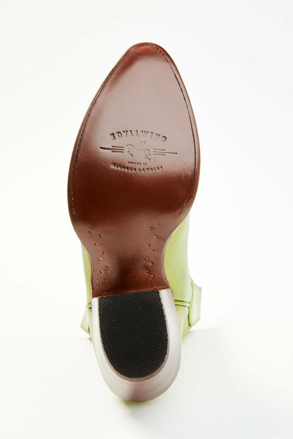 Women Envy Metallic Green Fashion Leather Western Booties - Round Toe | Idyllwind