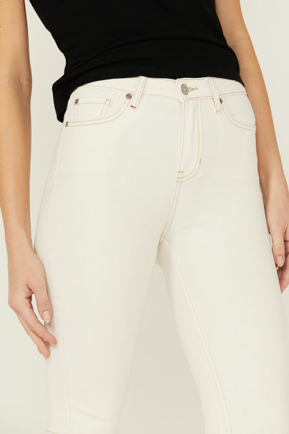 Women Rebel Natural Wash Signature Back Pocket Mid Rise Flare Jeans | Idyllwind