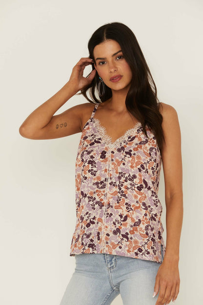 Women Lurex Little Lace Tank Top | Idyllwind