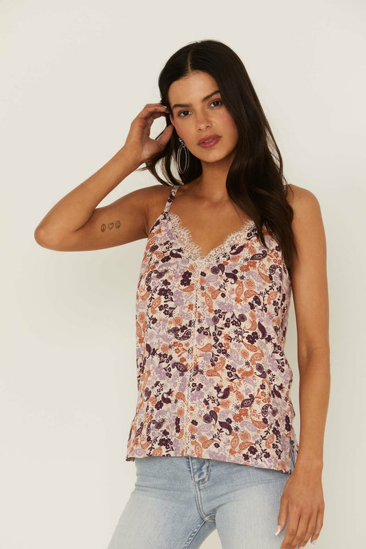 Women Lurex Little Lace Tank Top | Idyllwind