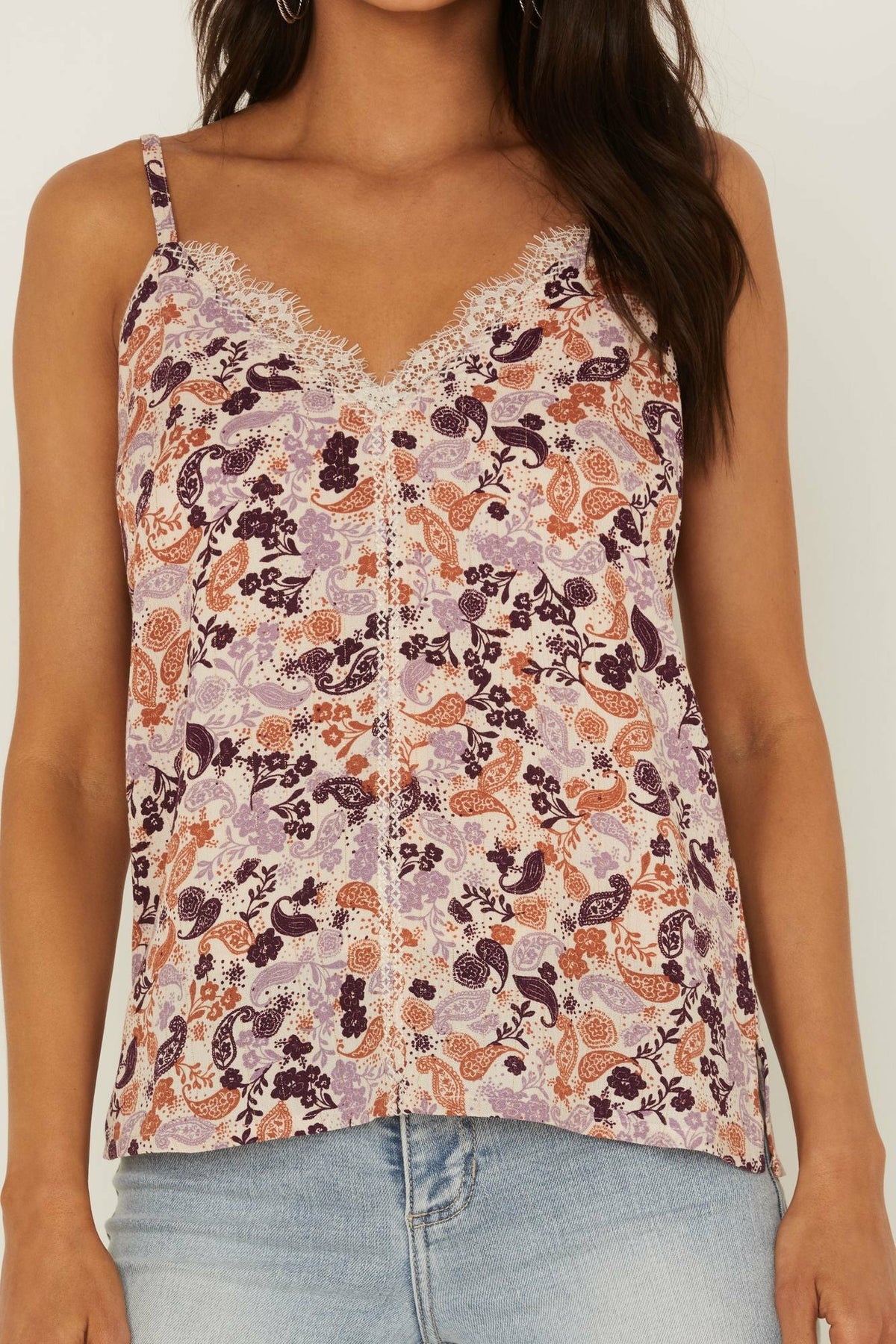 Women Lurex Little Lace Tank Top | Idyllwind