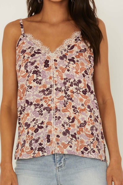 Women Lurex Little Lace Tank Top | Idyllwind