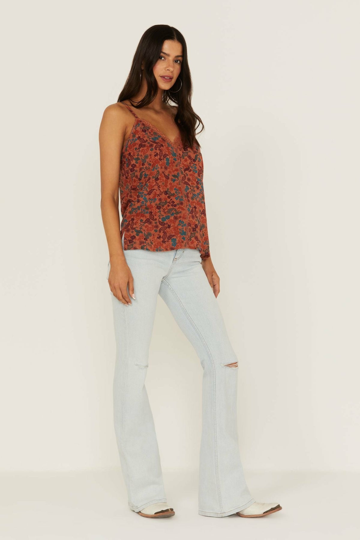 Women Lurex Little Lace Tank Top | Idyllwind