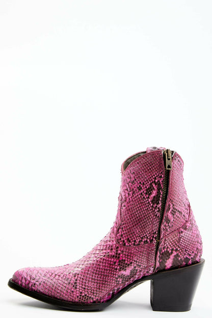 Women Exotic Python Western Bootie - Round Toe | Idyllwind