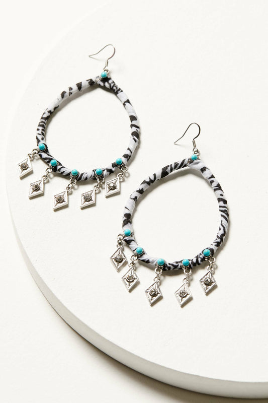 Women Camille Bandana Hoop Earrings | Idyllwind