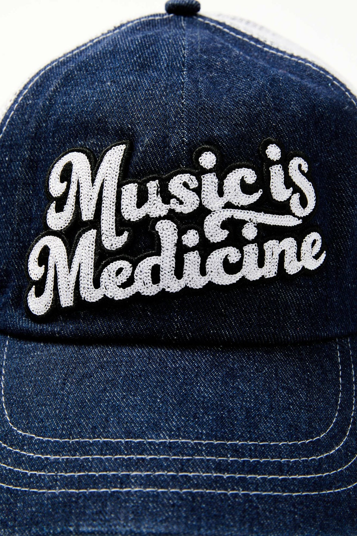 Women Music Is Medicine Embroidered Mesh Back Ball Cap | Idyllwind
