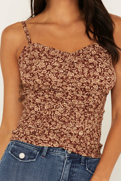 Women Floral Print Smocked Tank Top | Idyllwind