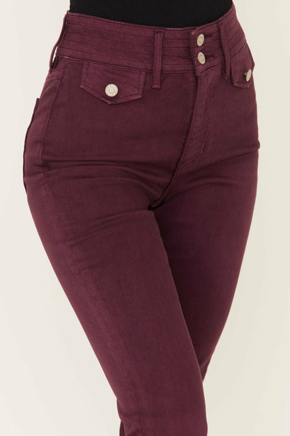 Women High Rise Flap Pocket Outlaw Flare Jeans | Idyllwind