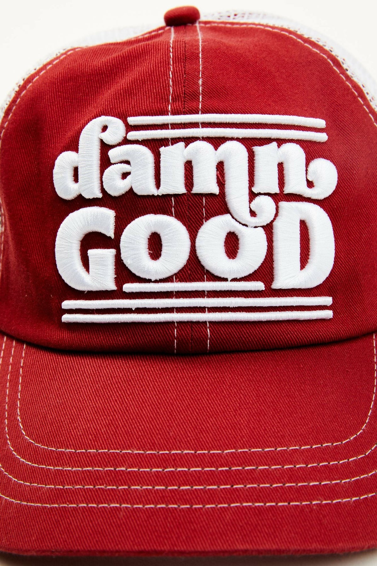 Women Damn Good Embroidered Mesh-Back Baseball Hat | Idyllwind