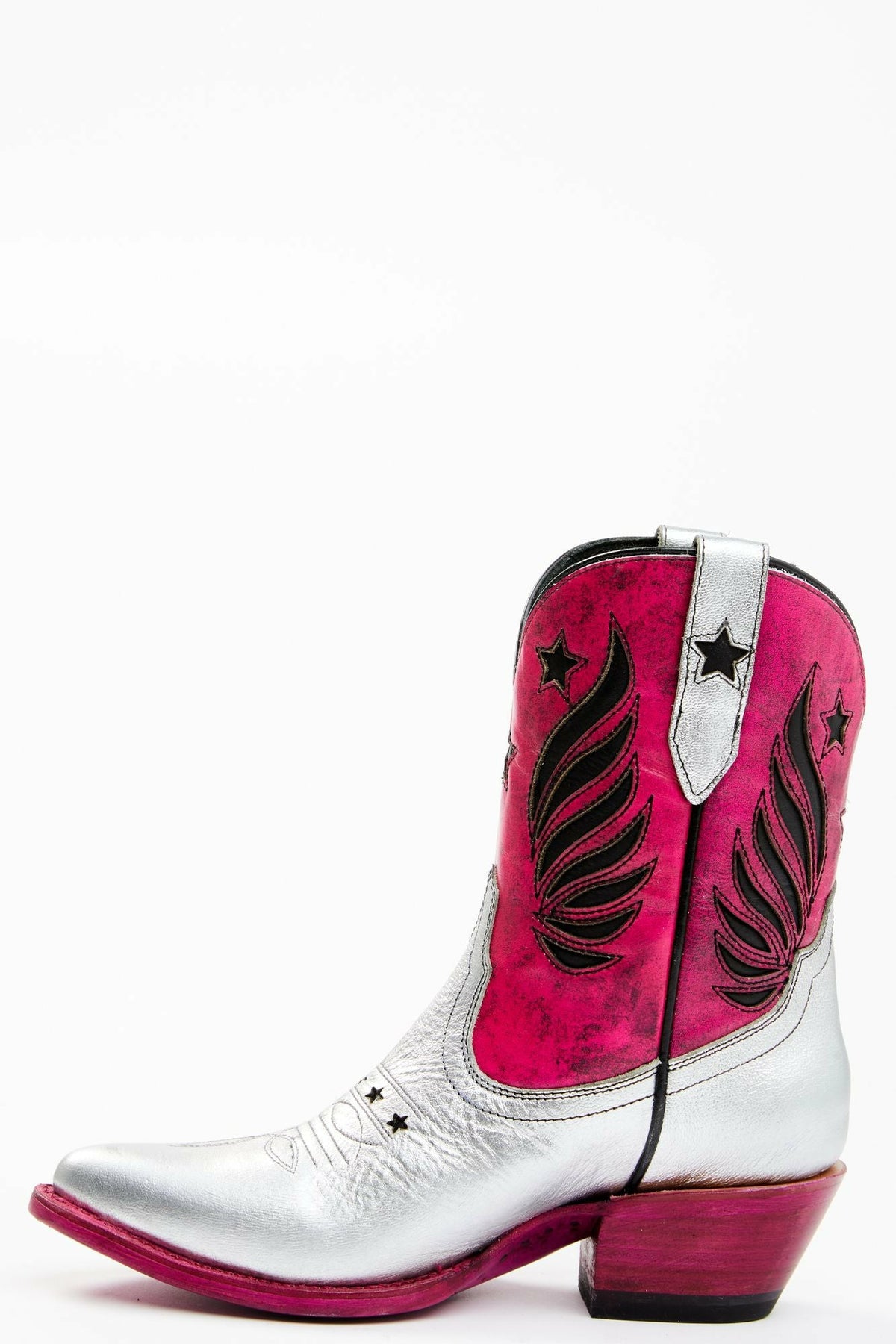 Women Metallic Star Inlay Roadie Western Booties - Round Toe | Idyllwind
