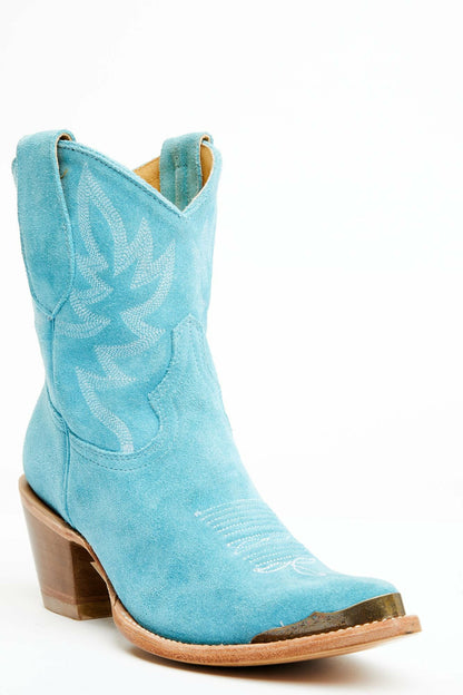 Women Wheels Bluebird Suede Fashion Western Booties - Round Toe | Idyllwind