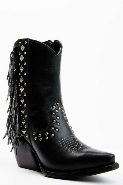 Women Studded Fringe Day Trip Cowgirl Boots - Snip Toe | Idyllwind