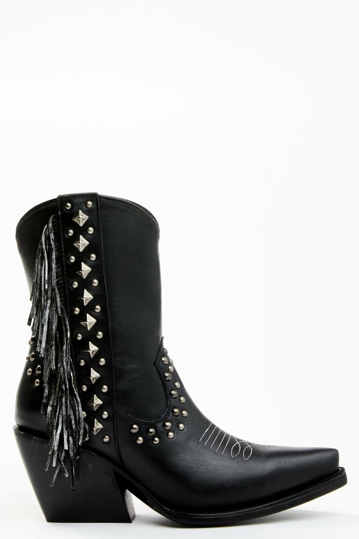 Women Studded Fringe Day Trip Cowgirl Boots - Snip Toe | Idyllwind