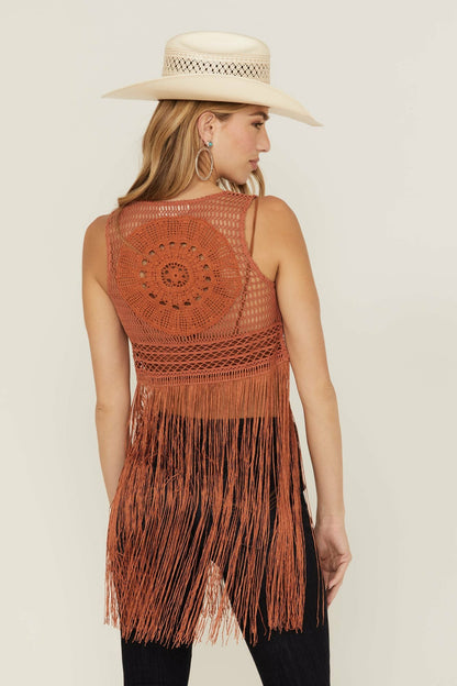 Women Hawls Nest Crochet Vest | Idyllwind