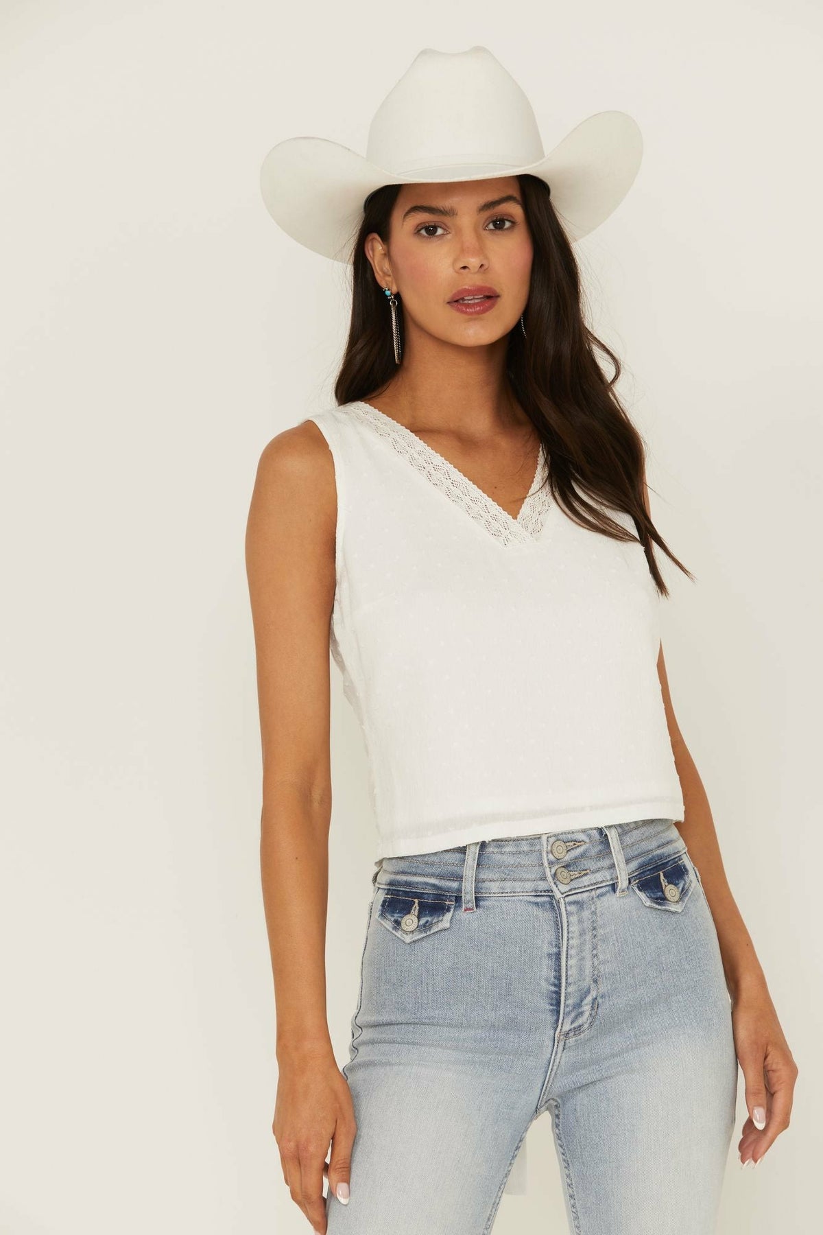 Women Quail Ridge Lace Back Tank Top | Idyllwind
