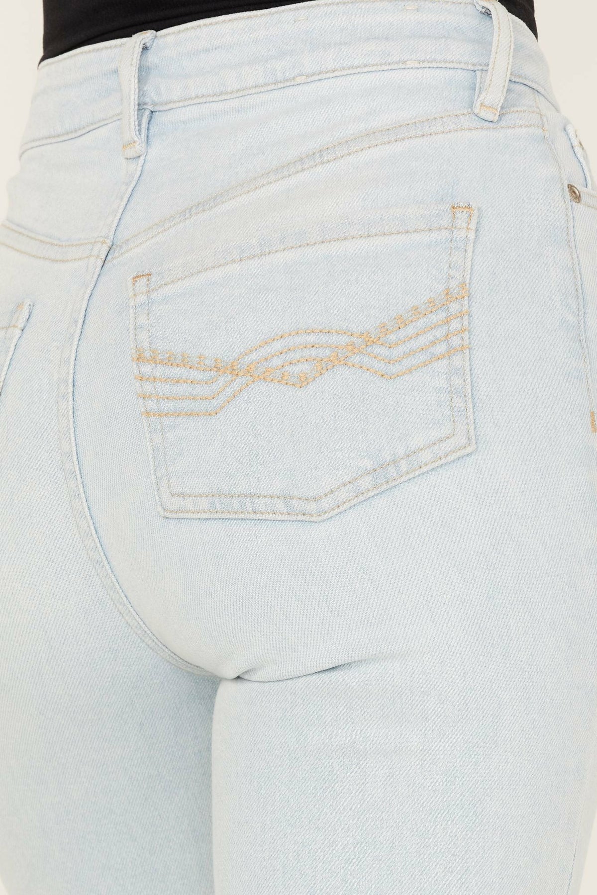 Women Light Wash West Avenue High Risin Distressed Flare Jeans | Idyllwind