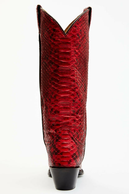 Women Slay Red Python Tall Western Boots - Snip Toe | Idyllwind