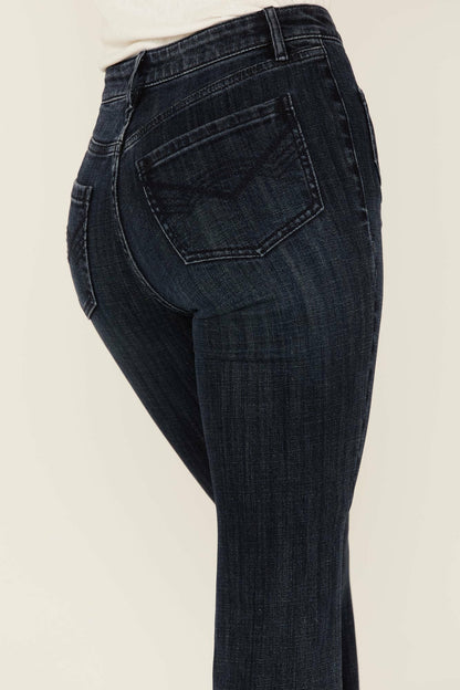 Women Hickory Place Dark Wash High Risin' Bootcut Jeans | Idyllwind