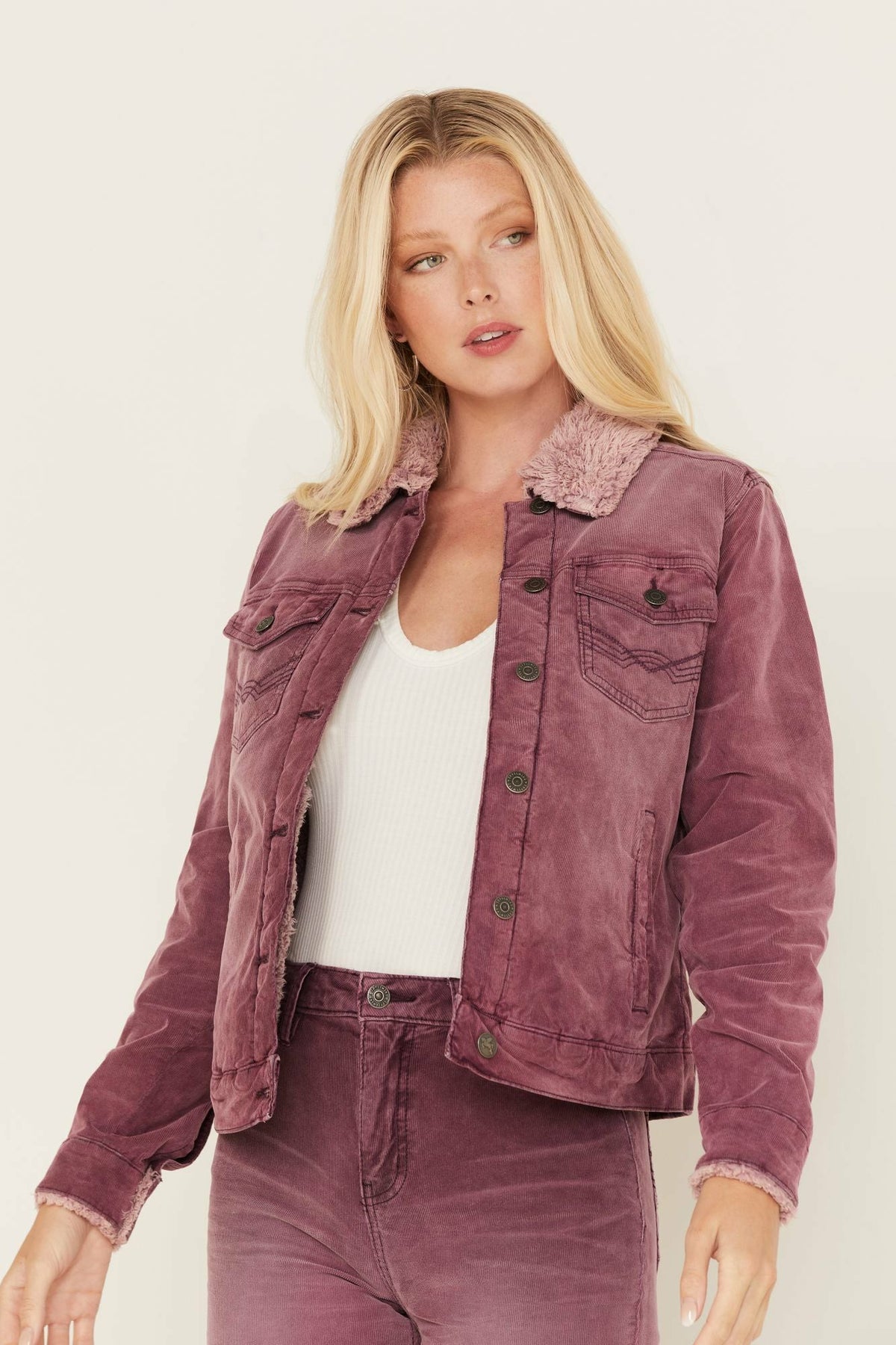 Women Sherpa Lined Corduroy Jacket | Idyllwind