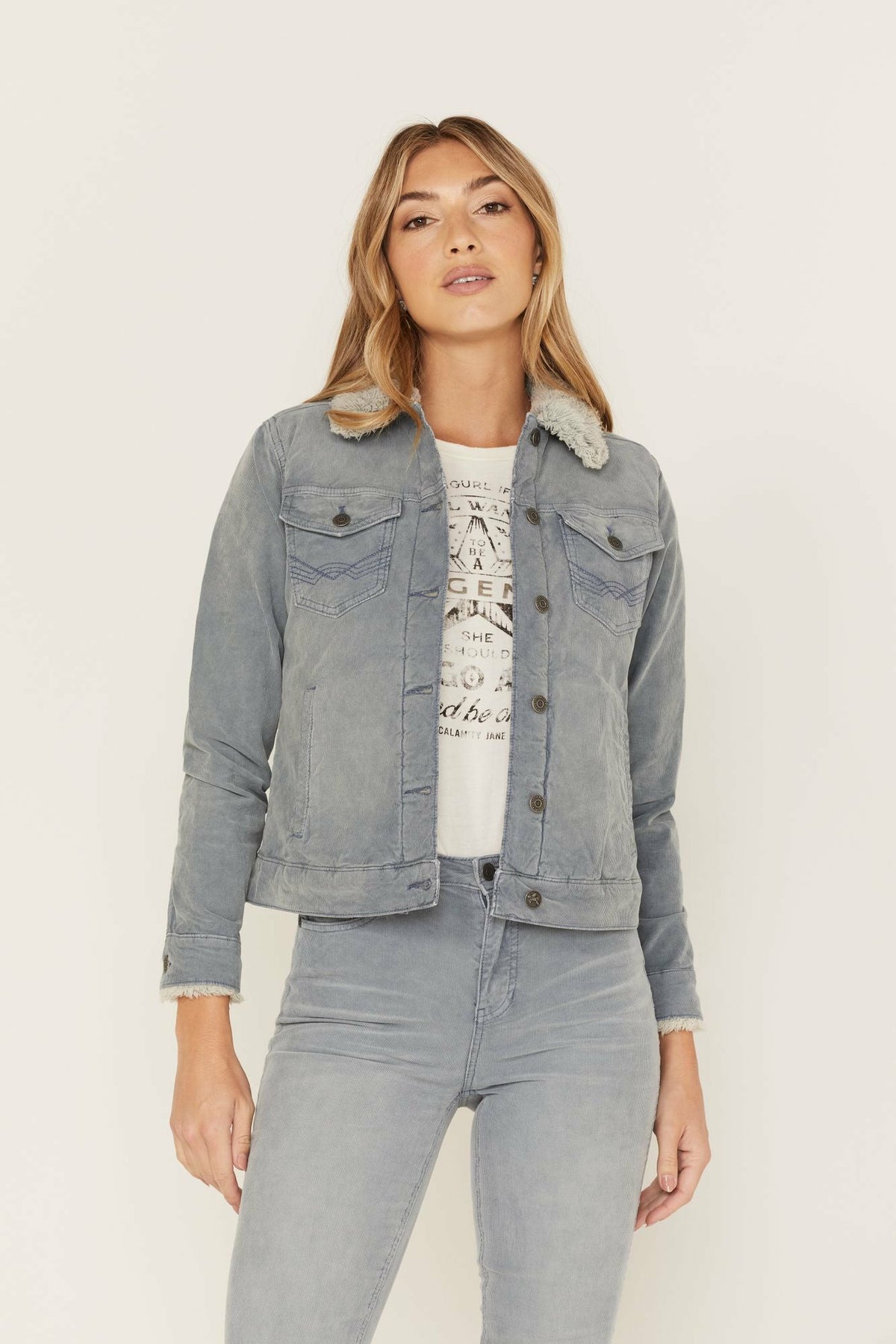Women Sherpa Lined Corduroy Jacket | Idyllwind