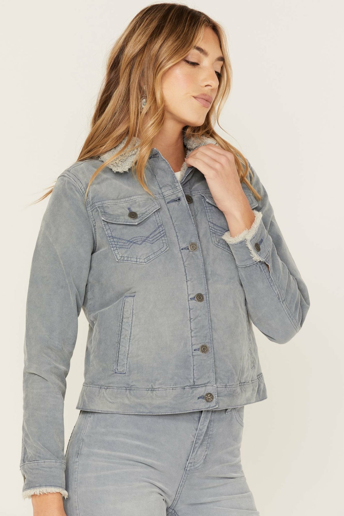 Women Sherpa Lined Corduroy Jacket | Idyllwind