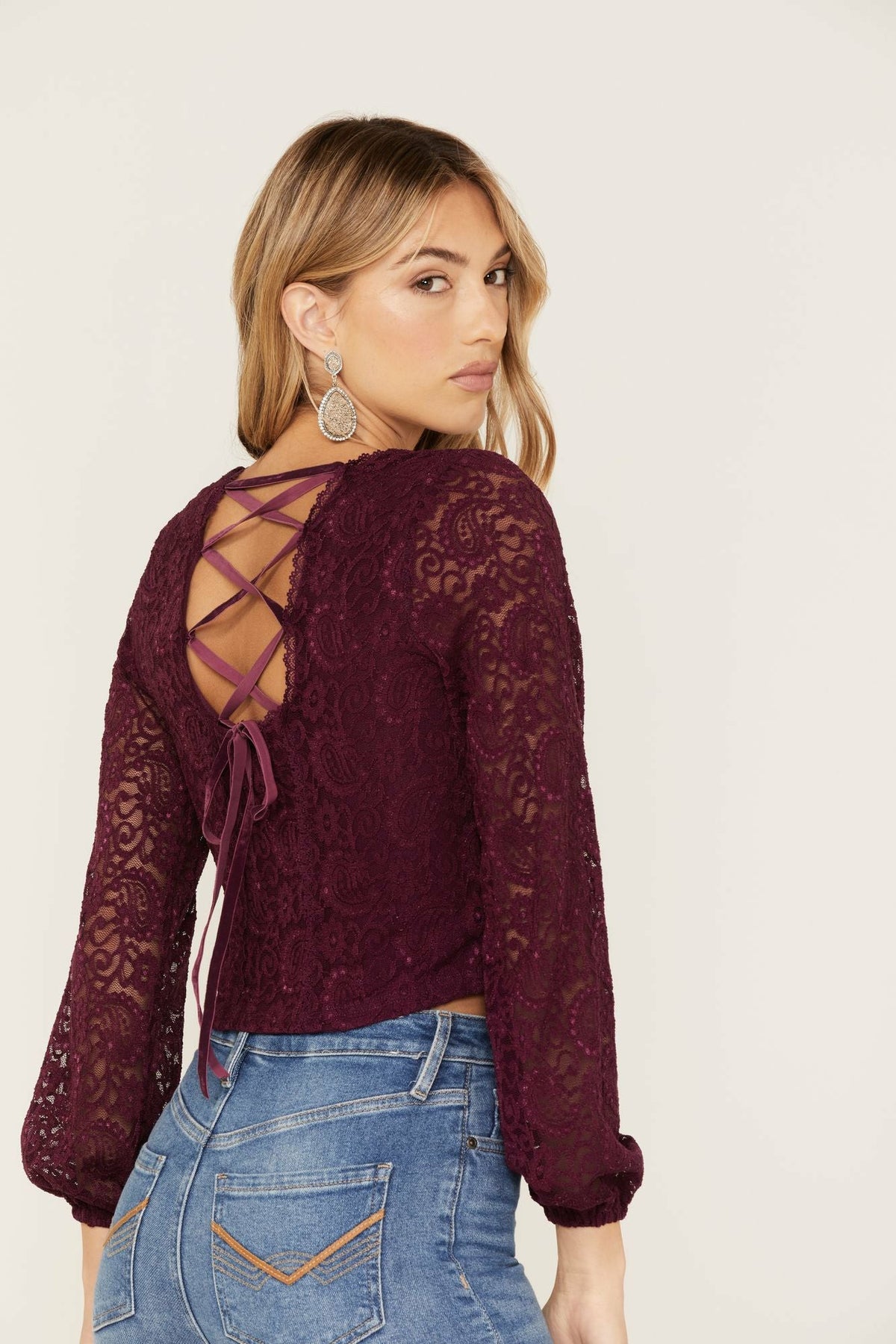 Women Date Night Floral Lace Crop Top | Idyllwind