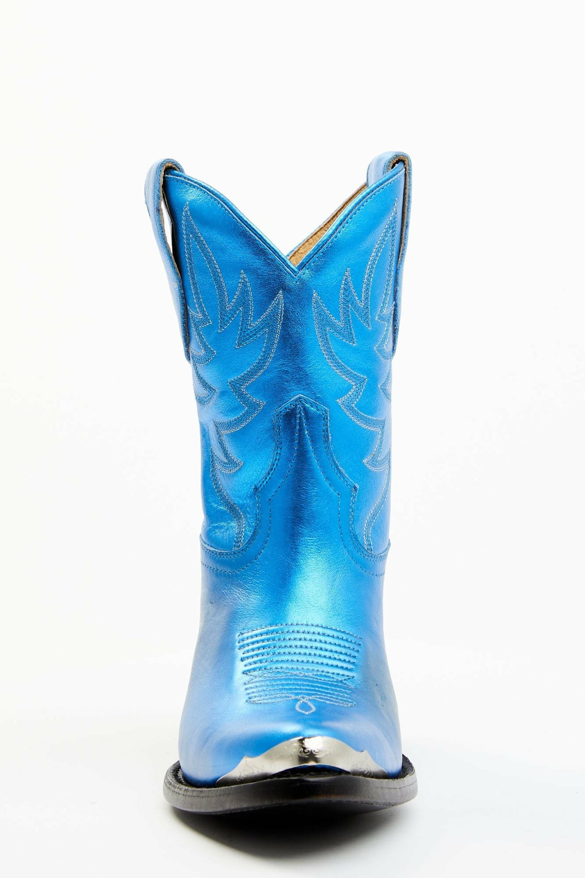 Women Wheels Metallic Royale Leather Western Booties - Round Toe | Idyllwind