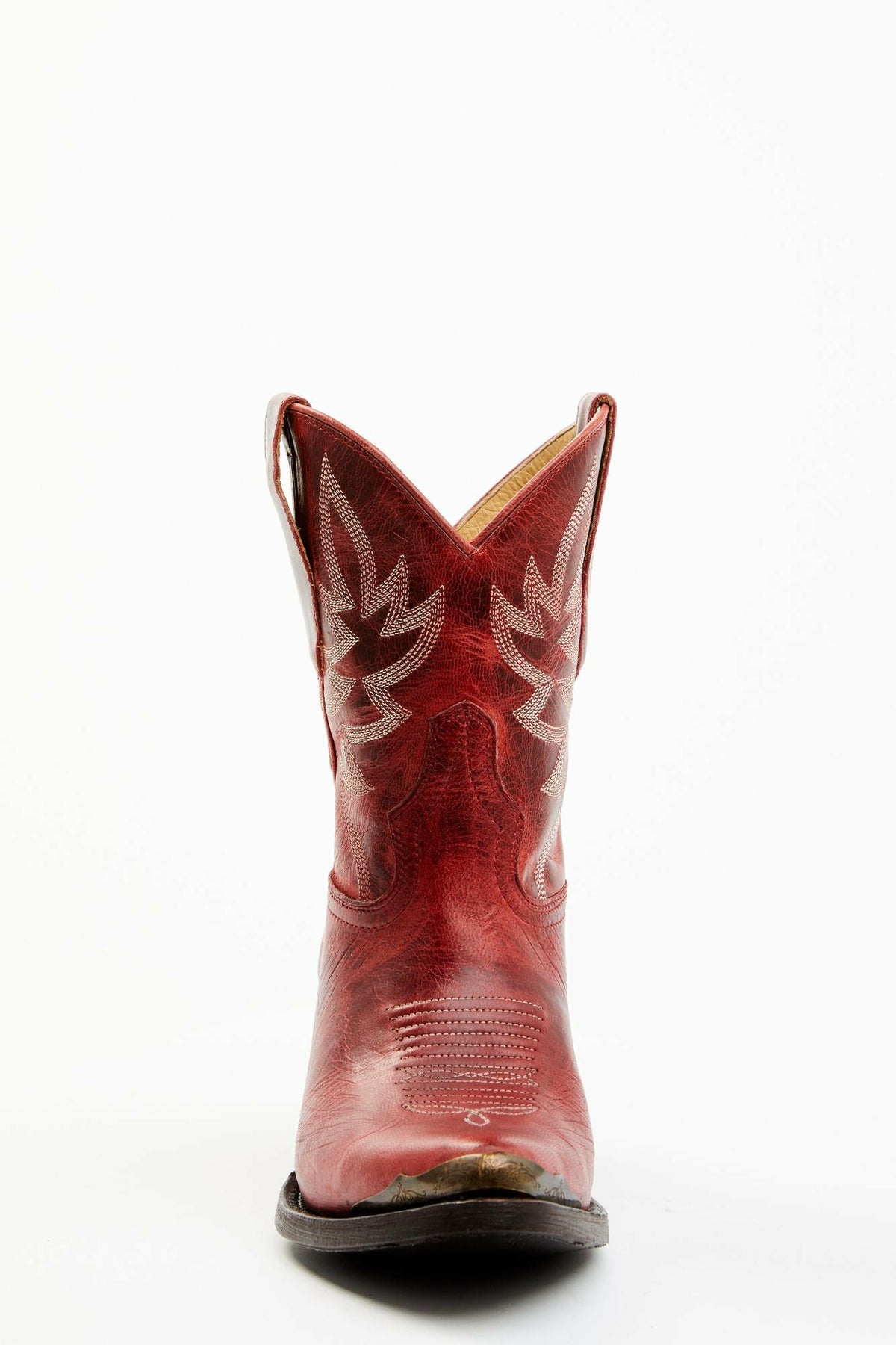 Women Wheels Red Leather Western Booties - Round Toe | Idyllwind