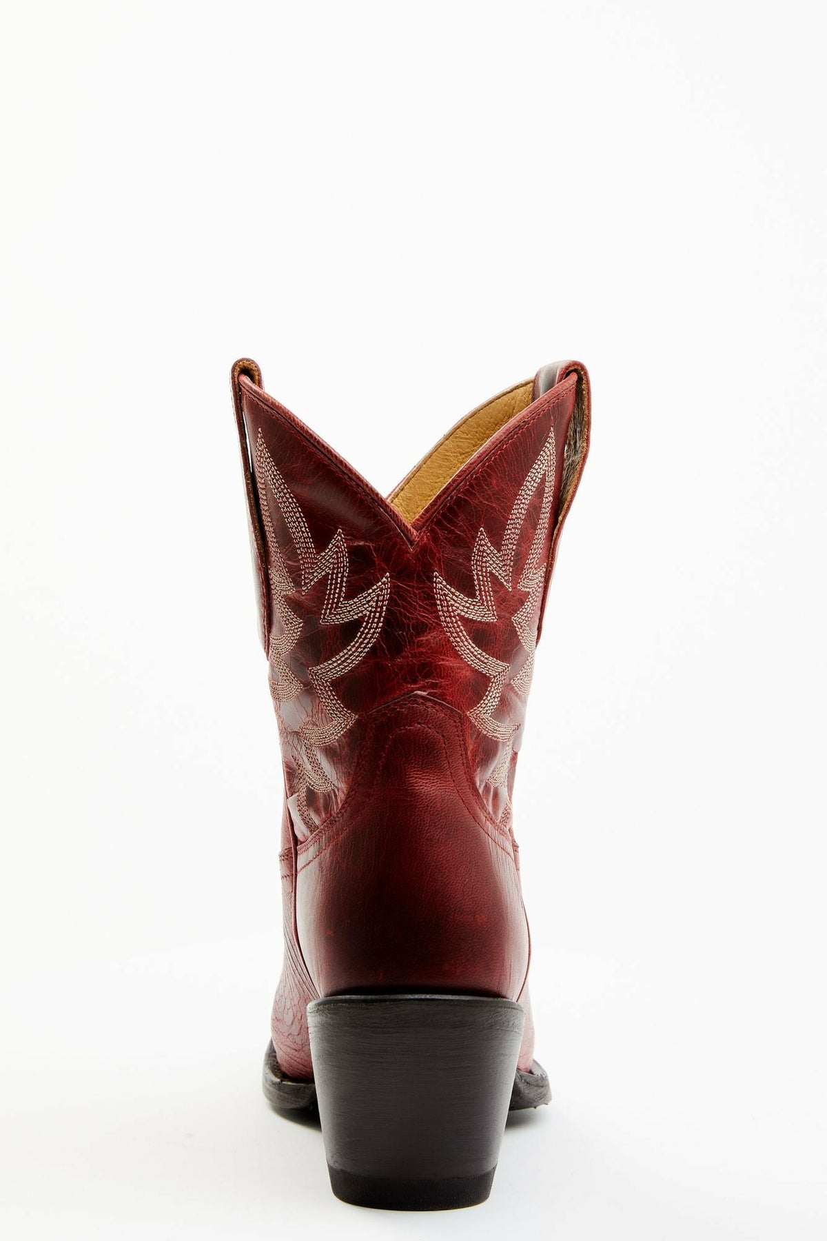 Women Wheels Red Leather Western Booties - Round Toe | Idyllwind