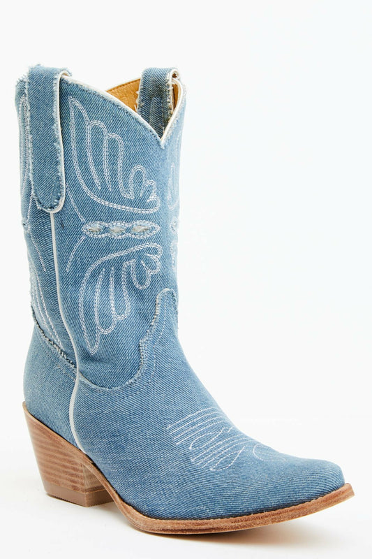 Women Aces Denim Deux Western Boots - Pointed Toe | Idyllwind