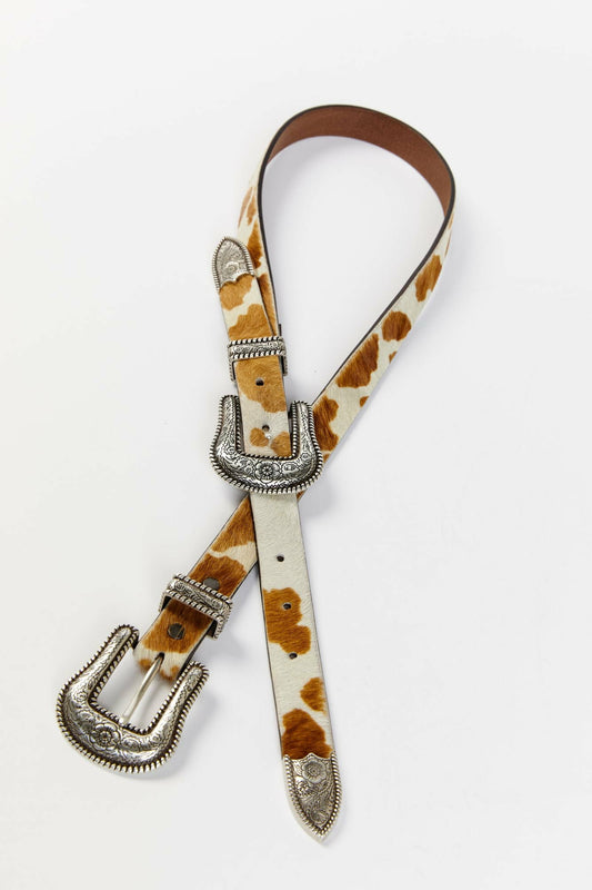 Women Double Down Western Double Buckle Belt | Idyllwind