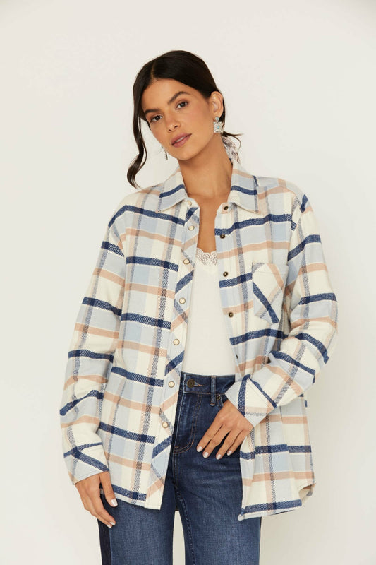 Women Plaid Print Rendon Flannel Top | Idyllwind