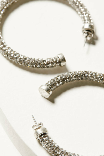 Women Avalon Silver Hoop Earrings | Idyllwind