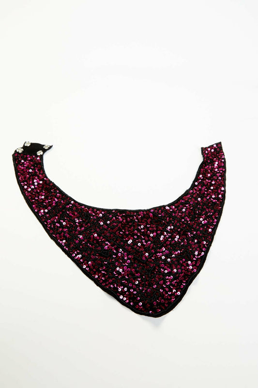 Women Monroe Fuchsia Sequin Bandana Necklace | Idyllwind