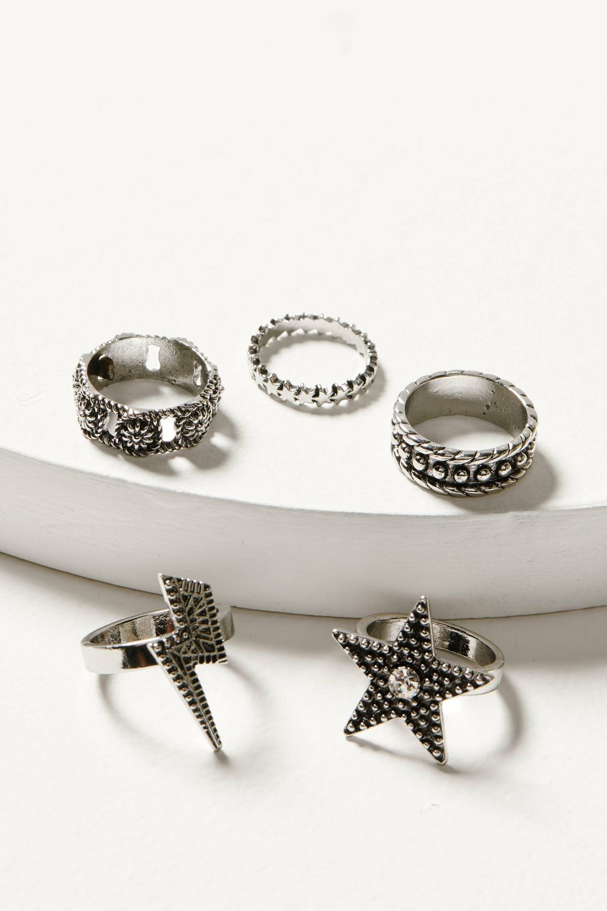 Women Lauderdale 5-piece Silver Ring Set | Idyllwind