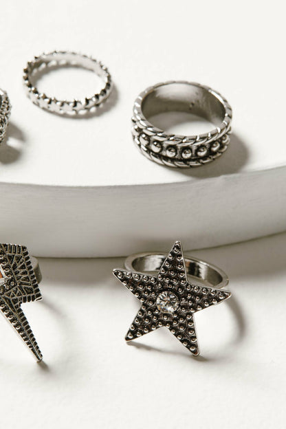 Women Lauderdale 5-piece Silver Ring Set | Idyllwind