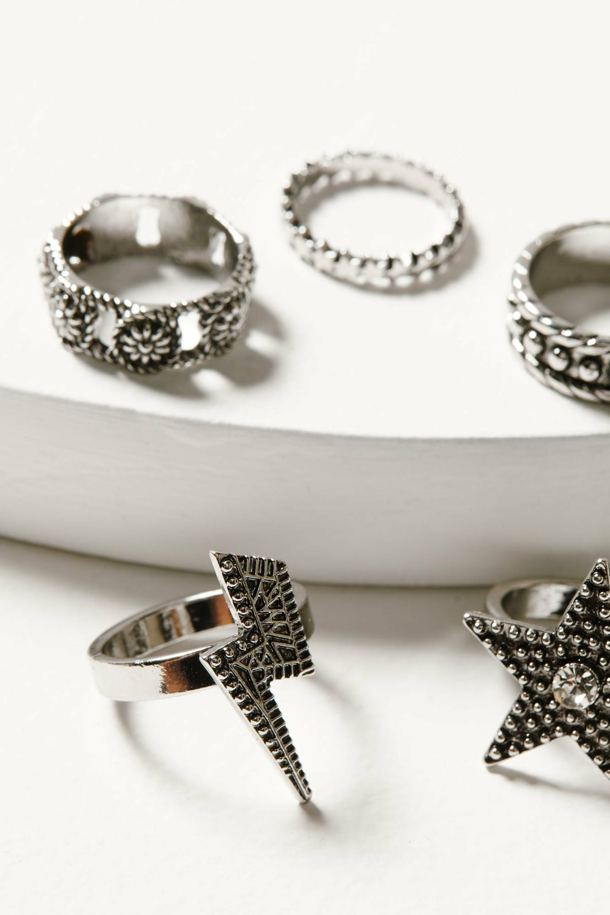 Women Lauderdale 5-piece Silver Ring Set | Idyllwind
