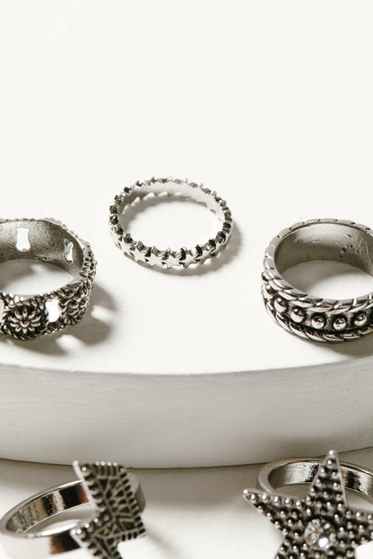 Women Lauderdale 5-piece Silver Ring Set | Idyllwind