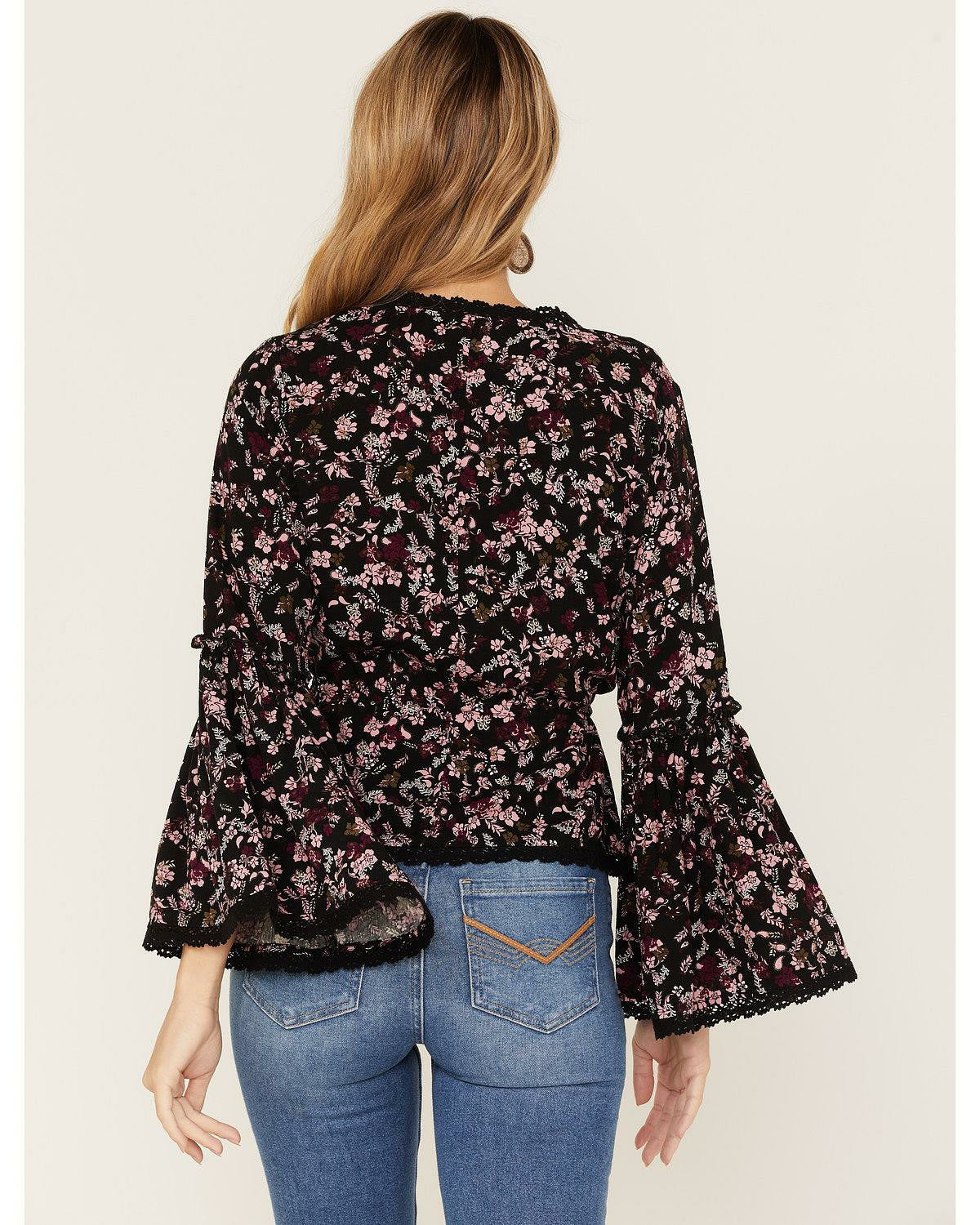 Women Fall For Me Floral Print Bell Sleeve Kimono | Idyllwind