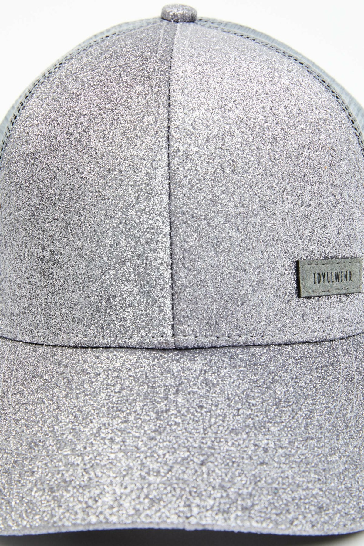 Women Silver Glitter Baseball Hat | Idyllwind